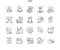 Meditation and spiritual practices Well-crafted Pixel Perfect Vector Thin Line Icons