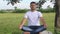 Meditation and yoga exercise