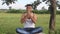 Meditation and yoga exercise