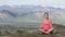 Meditation yoga woman meditating in nature