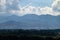 Mediterranean autumn evening view of mountains and sea 1