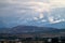 Mediterranean autumn evening view of mountains and sea 4