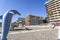 Mediterranean beach view in Torremolinos,Spain.