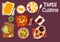 Mediterranean and chinese dinner icon