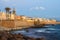 Mediterranean coast of Alghero, Sardinia in the sunset