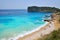 Mediterranean coast beach in summer