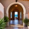 Mediterranean Coastal Villa: A Mediterranean-inspired villa with arched doorways, terracotta tiles, and a view of the sea5, Gene