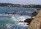 The mediterranean coastline at Antibes from the top of the Museum of Archeology