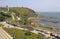 Mediterranean coastline in the spanish city Tarifa