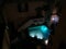 Mediterranean Courtyard Architecture Dipping Pool at Night