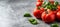 Mediterranean cuisine essence vibrant organic tomatoes basil leaves arrangement on white table