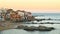 Mediterranean Fishing Village at Dusk