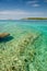 Mediterranean island with transparent water