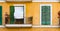 Mediterranean living, balcony window shutters of an old house