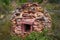 Mediterranean Moorish oven as a red stone dome