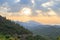 Mediterranean mountains during sunset