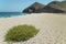 Mediterranean pebble beach in Almeria, Andalusia, Spain