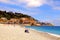 Mediterranean pebble beach in City of Nice, France