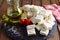 Mediterranean Plate - Goat`s Cheese with Olive Oil, Tomatoes, and Herbs