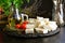 Mediterranean Plate - Goat`s Cheese with Olive Oil, Tomatoes, and Herbs