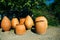 Mediterranean Rustic Large Clay Wine Pitchers