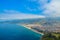 Mediterranean Sea alania kalesi fortress city view, Turkey