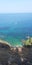 Mediterranean sea, azure water, view from above,