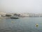 Mediterranean sea with Cadaqués Beach and town