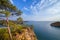 Mediterranean Sea nature turquoise landscape. Turkey, Fethiye