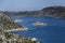 Mediterranean seascape with wiew over Kalekoy Simena bay in Ucha