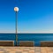 Mediterranean Seaside Promenade in Spain