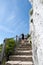 Mediterranean steps footpath in Gibraltar