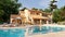 Mediterranean style villa with pool and garden
