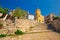 Mediterranean village of Zlarin stone architecture view