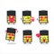 Medium battery cartoon character with love cute emoticon