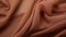 Medium Brown Voile Terracotta Silk Cloth With Translucent Overlapping In Zbrush Style