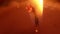 Medium Macro Close up of Burning Candle Wick & Flame (Static)