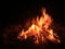 Medium Sized Bonfire During the Night