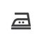 Medium temperature ironing vector icon