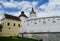 Medival castle in Romania, fortificated church wall