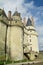 Medival castle towers in France