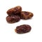 Medjool dates isolated on a white background.