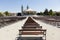 Medjugorje, Bosnia and Herzegowina, July 15 2017: Saint James Church with wooden benches in Medjugorje