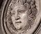 Medusa face sculpture. Head portrait of MedusaIn Greek mythology Medusa was a monster, a Gorgon, a winged human female