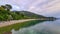 Medveja - A stony beach along the shore of Medveja in Croatia