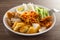 Mee Rojak is Malaysia Indian food of noodle with peanut sauce