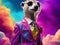 Meerkat dressed in a formal business suit. anthropomorphic businessman