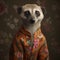 meerkat in floral whimsical blooming flowers floral flora, commercial, editorial advertisement