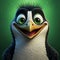 Meet Heron: The Quirky Penguin Character With A Vibrant Green Color