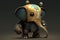 Meet Peanut: The Adorable Robot Elephant - Detailed and Expressive Character Concept Art